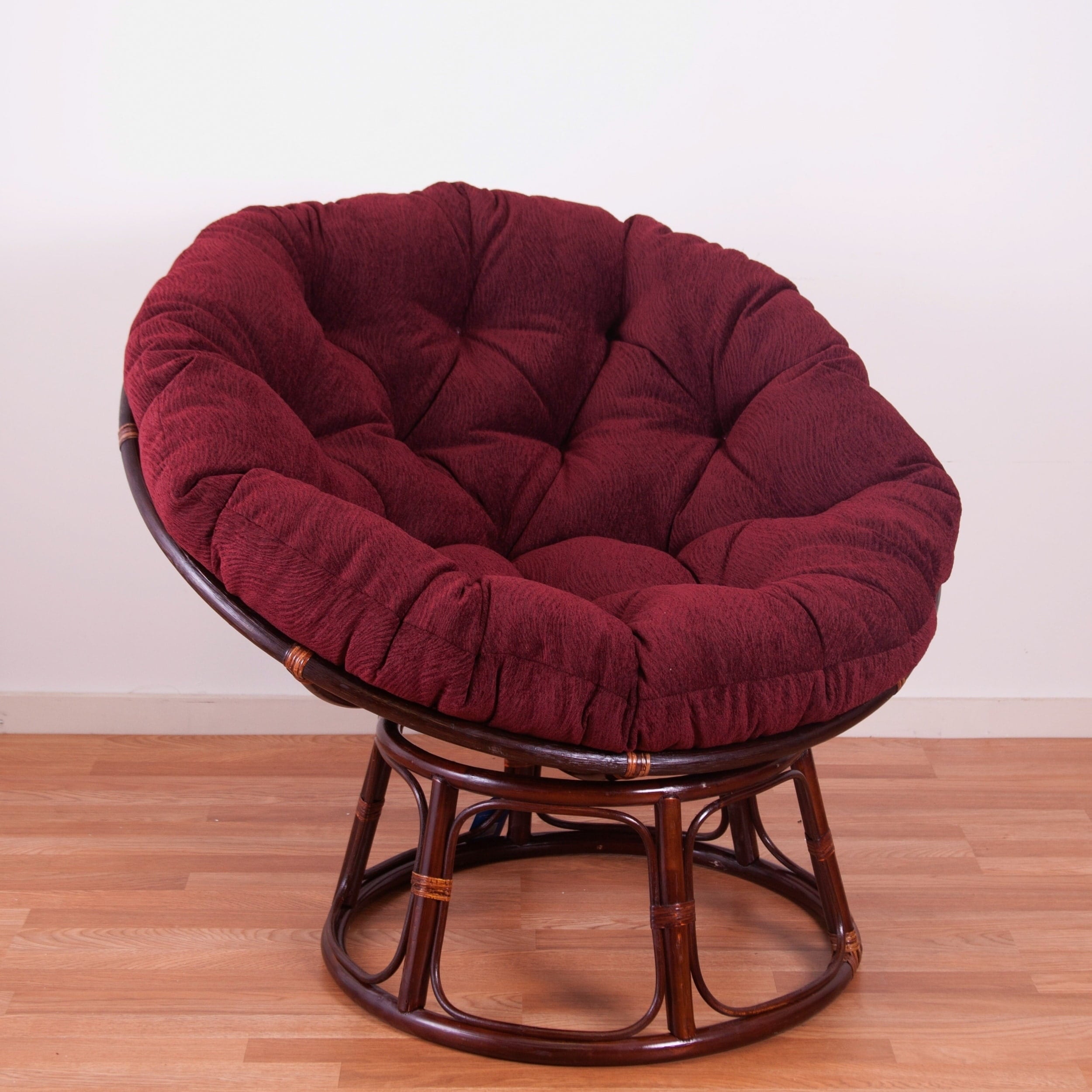 International Caravan 42 in. Papasan Chair with Jacquard Chenille Cushion