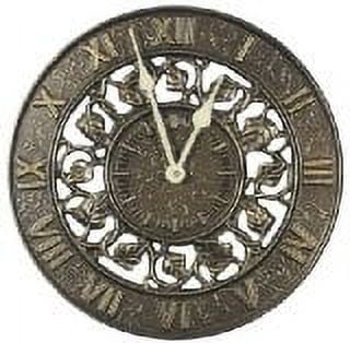 Whitehall Products 01834 Ivy Silhouette Clock - French Bronze