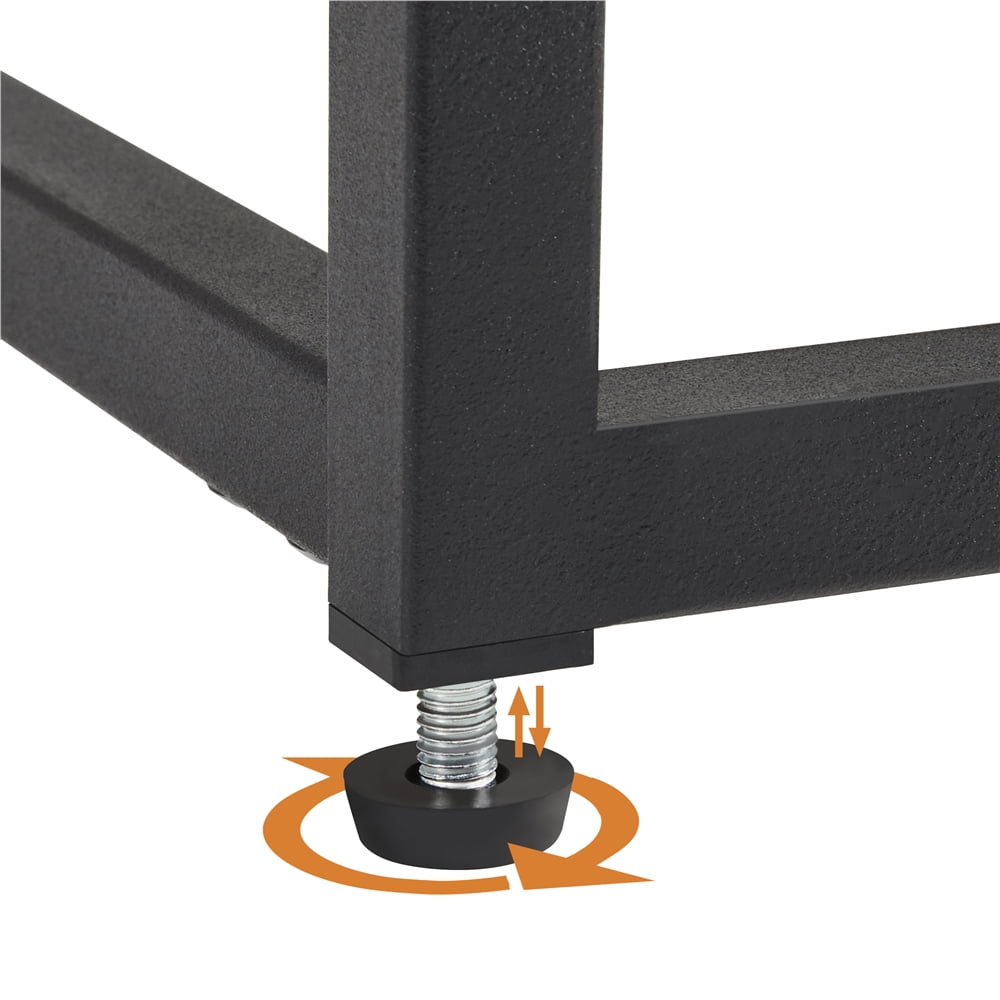 Topeakmart 2pcs 24'' H Modern Leather Bar Stools Backless Counter Hight, Gray