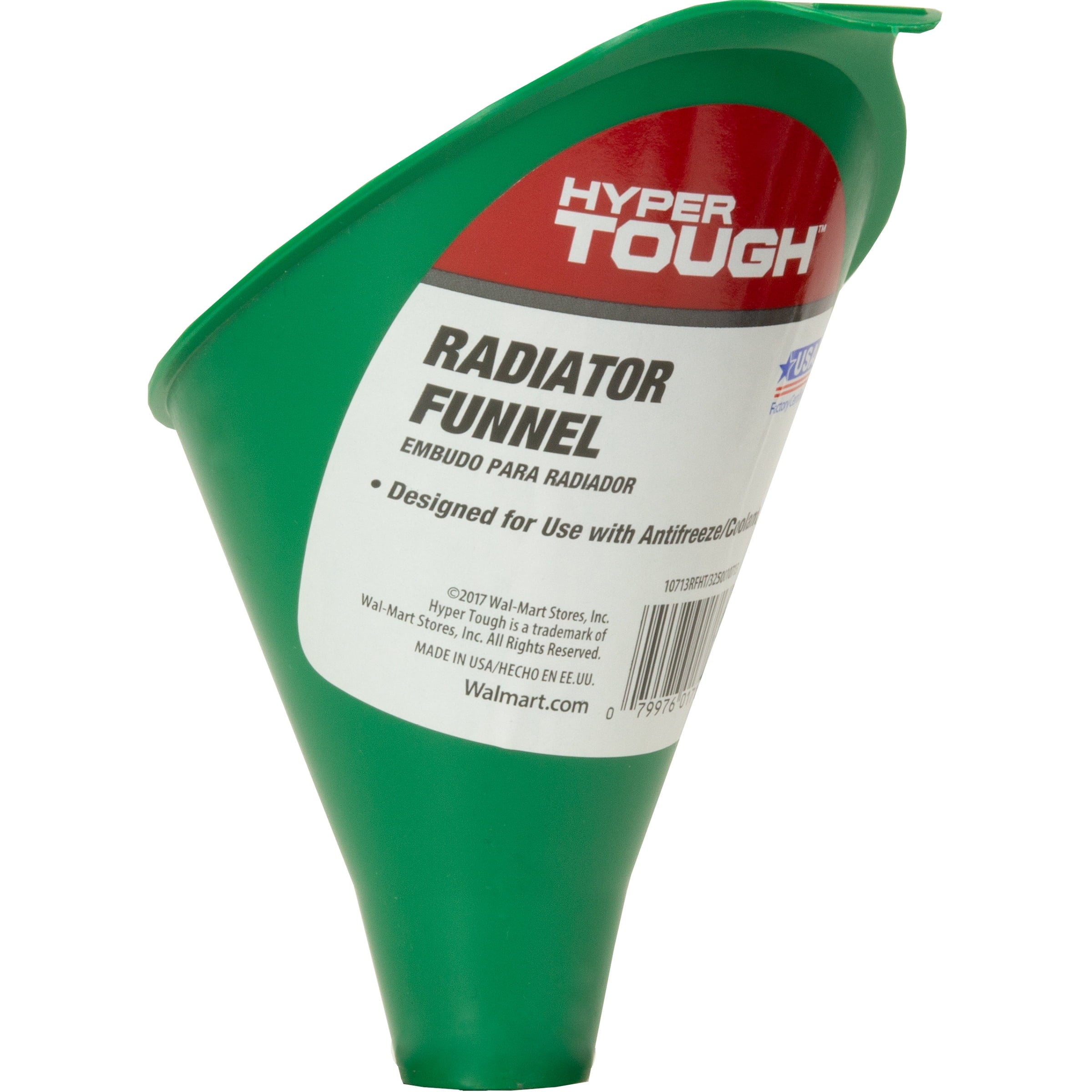 Hyper Tough Big Mouth Automotive Plastic Funnel, Green, 10713RFHT, 1 Each