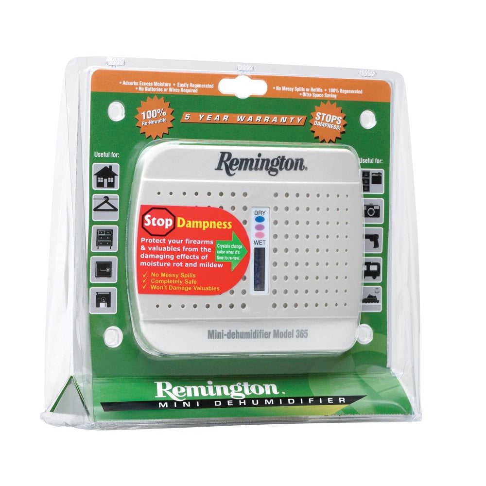 Remington Model 365 Gun Safe Mini Dehumidifier Wireless Rechargeable 19550