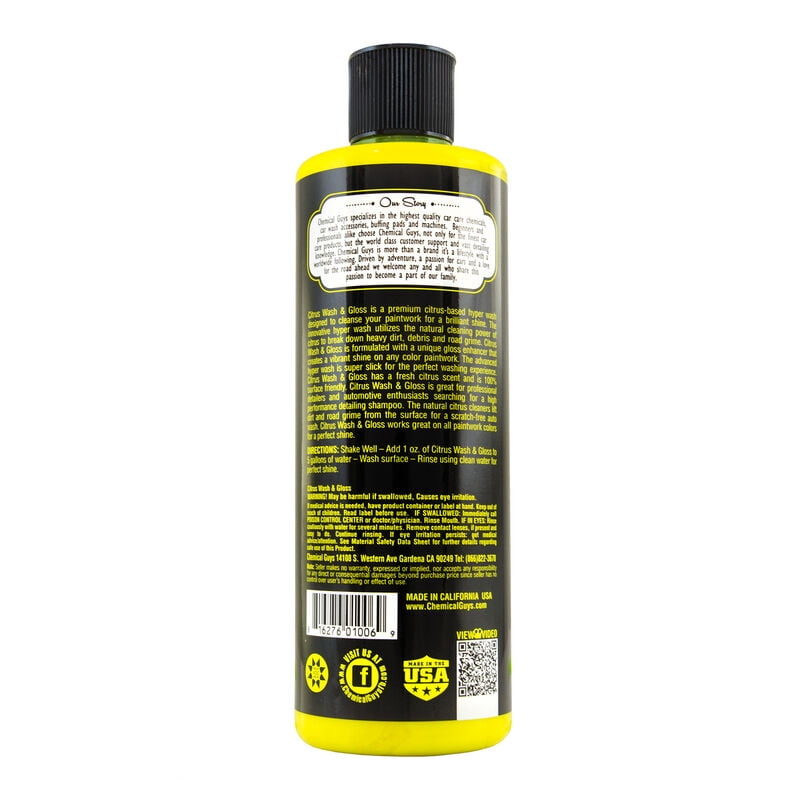 Chemical Guys Citrus Wash & Gloss Concentrated Car Wash (16 oz)