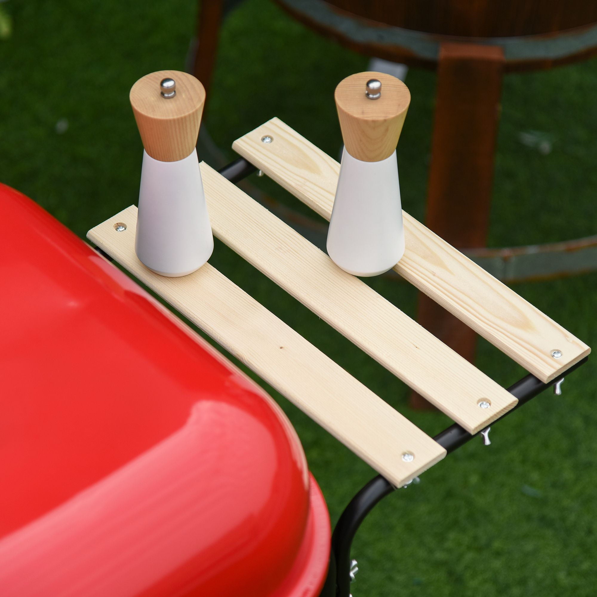 19¡± Steel Porcelain Portable Outdoor Charcoal Barbecue Grill