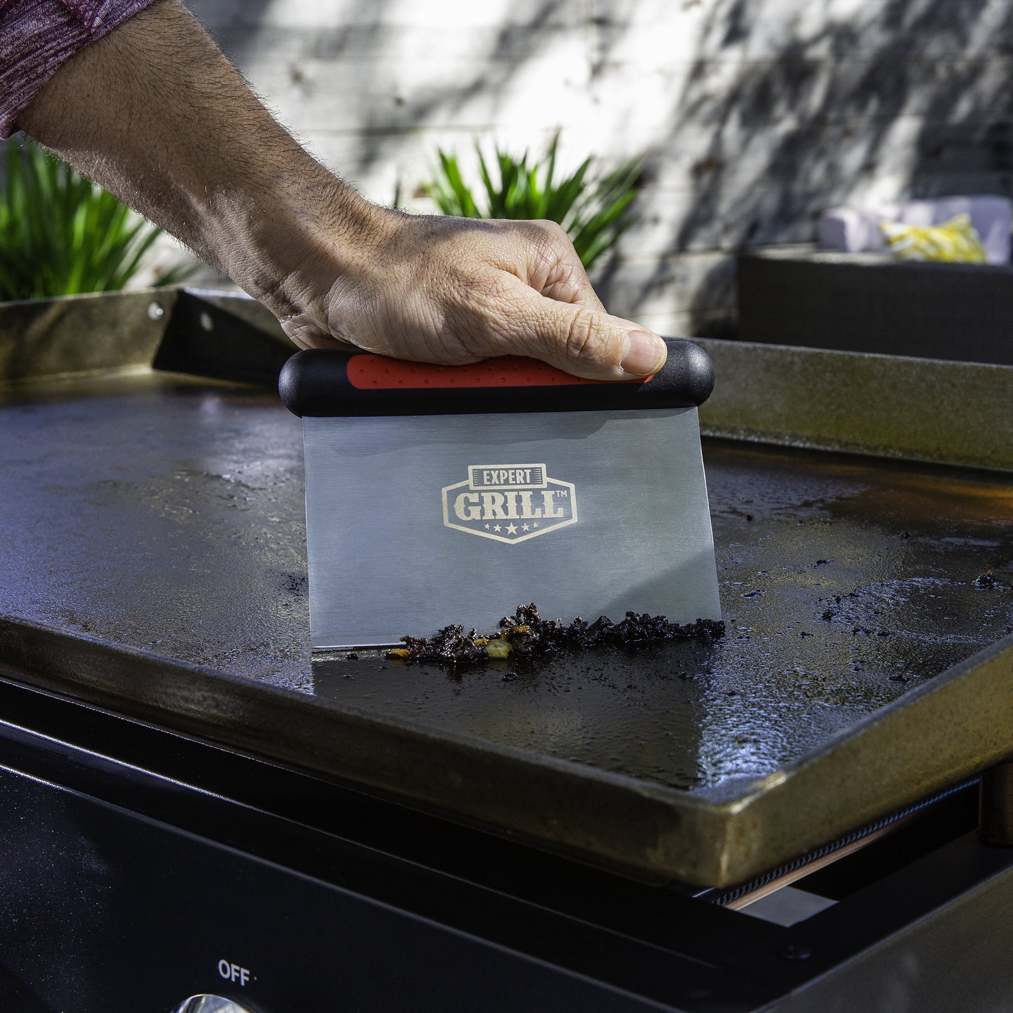 Expert Grill Stainless Steel Barbecue Griddle Tool Set, 4 Pieces