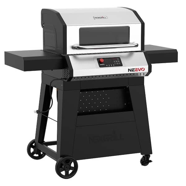 Neevo 720 Propane Gas Digital Smart Grill in Black with Stainless Steel Front Panel and Lid
