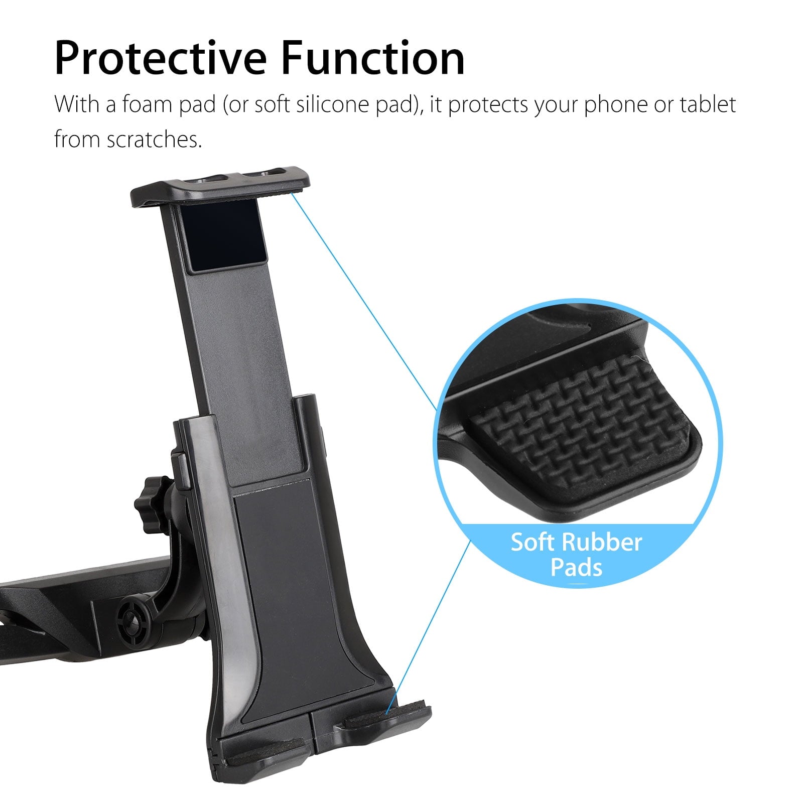 Car Headrest Tablet Holder, EEEkit Universal Adjustable Car Seat Headrest Tablet Mount Holder Fit for Apple iPad Air Mini, Samsung Galaxy Tab, Kindle Fire, Nintendo Switch, and 4.0
