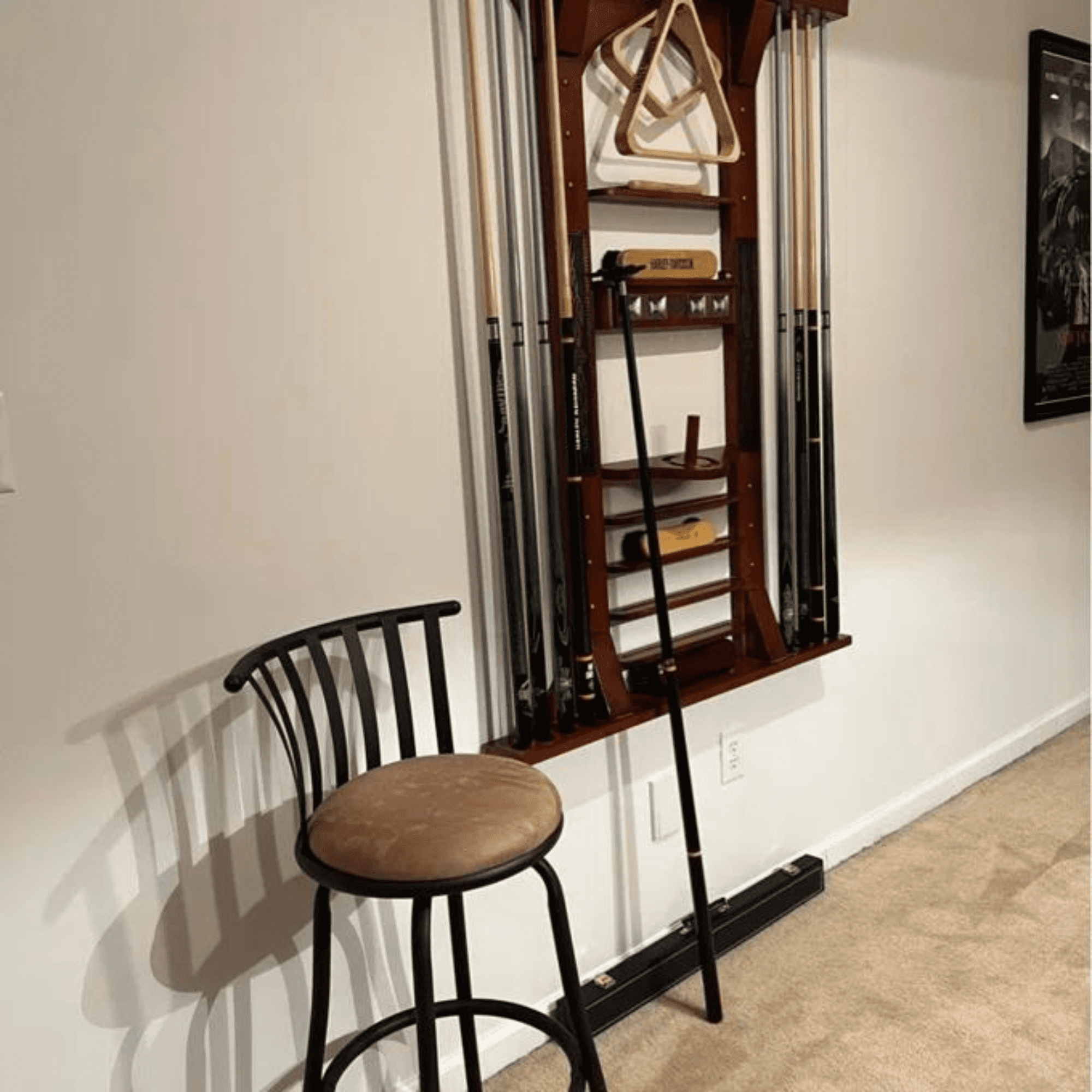 Homy Casa 24'' Swivel Counter Height Bar Stools Set of 2, Faux Leather Upholstered, Brown