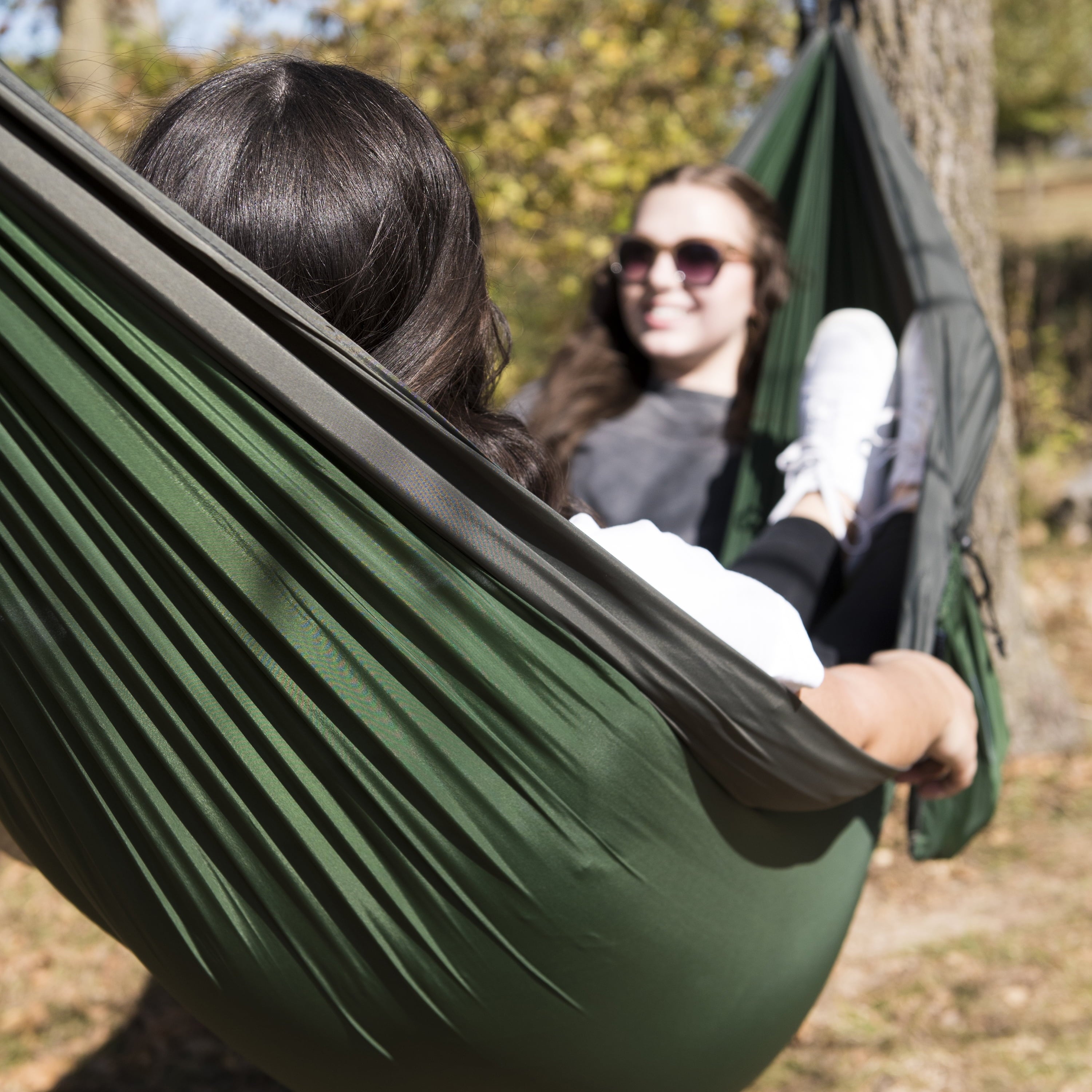 EQUIP Tree Hammock, Green and Gray