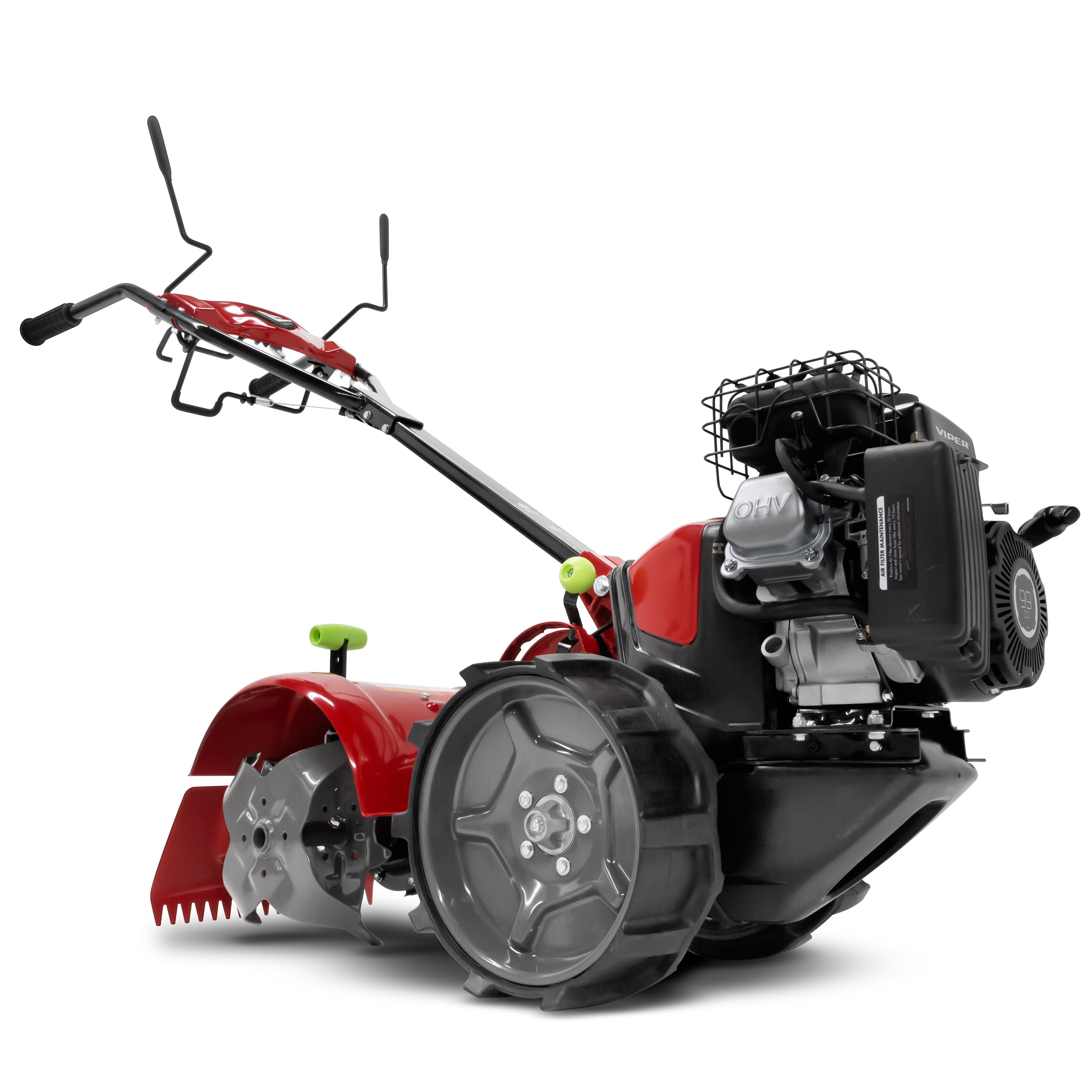 Earthquake 31285 Pioneer Dual Direction Rear Tine Tiller, Powerful 99cc 4-Cycle Viper Engine, Instant Reverse, Airless Wheels, 17” Tilling Width, 11” Tilling Depth, Frustration Free Shifting