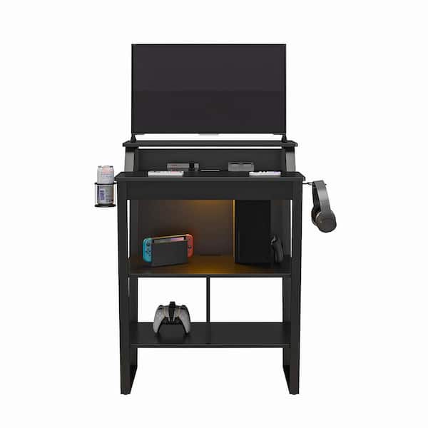 Genesis 30 in. Black Standing Gaming Desk/ Arcade Stand