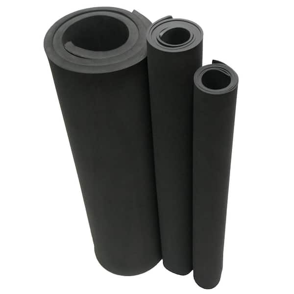 Closed Cell Sponge Rubber Neoprene 3/8 in. x 39 in. x 78 in. Black Foam Rubber Sheet