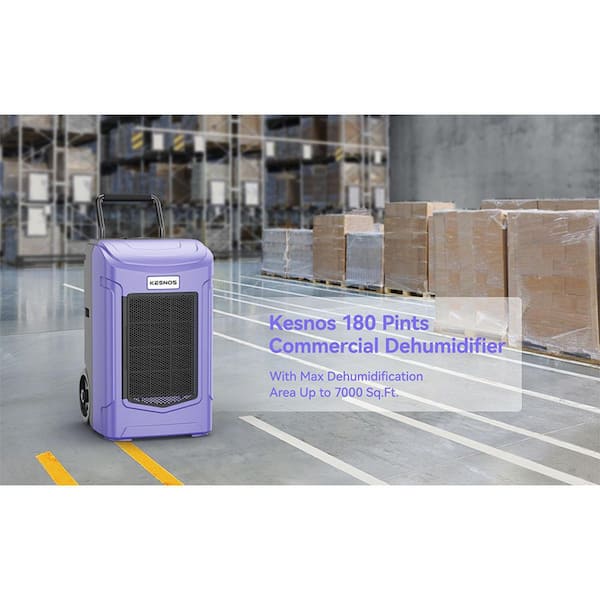 180Pint Commercial Dehumidifiers for Room or Basements Up to 7,000 sq. ft Industrial Dehumidifier with Pump Water Tank