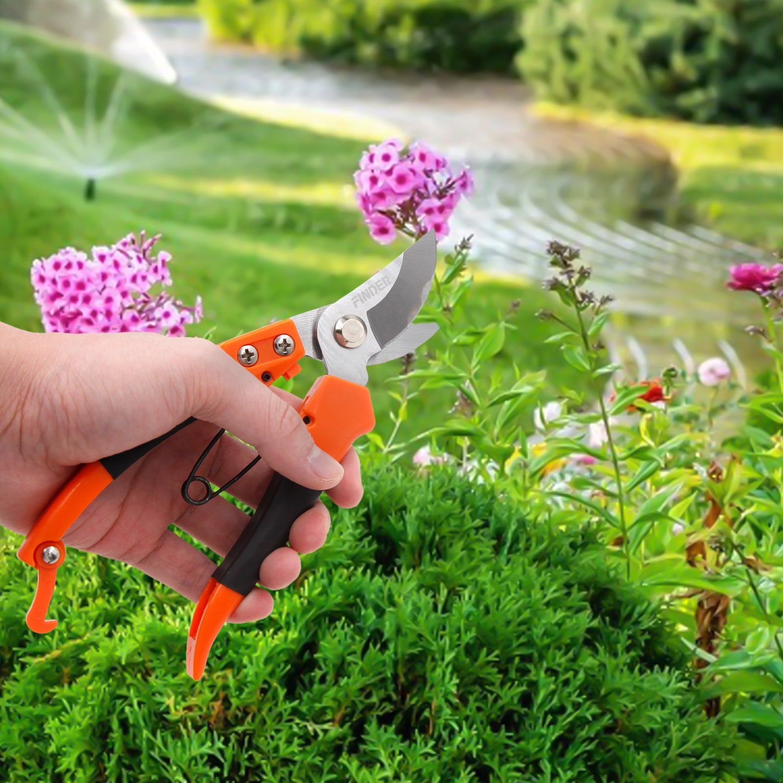 Banghong Pruning Shears for Gardening Bypass Pruning Shears Heavy Duty Garden Tree Trimmer Secateur Hand Pruner Stainless Steel Blades Sharp Secateurs Hand Pruner Garden Shears Garden Tools