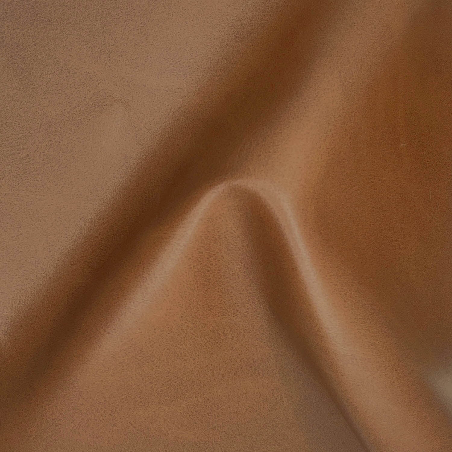 Lifestyle Solutions Warren Round Ottoman, Brown Faux Leather