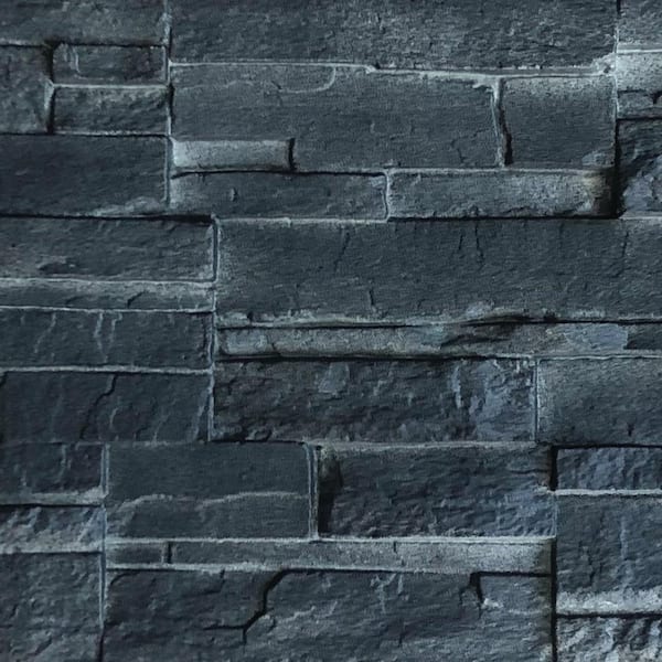 NovikStone Dry Stack Stone (13.1 in. x 41.5 in.) Stone Siding in Onyx (10 Panels Per Box, 25.2 sq. ft.)