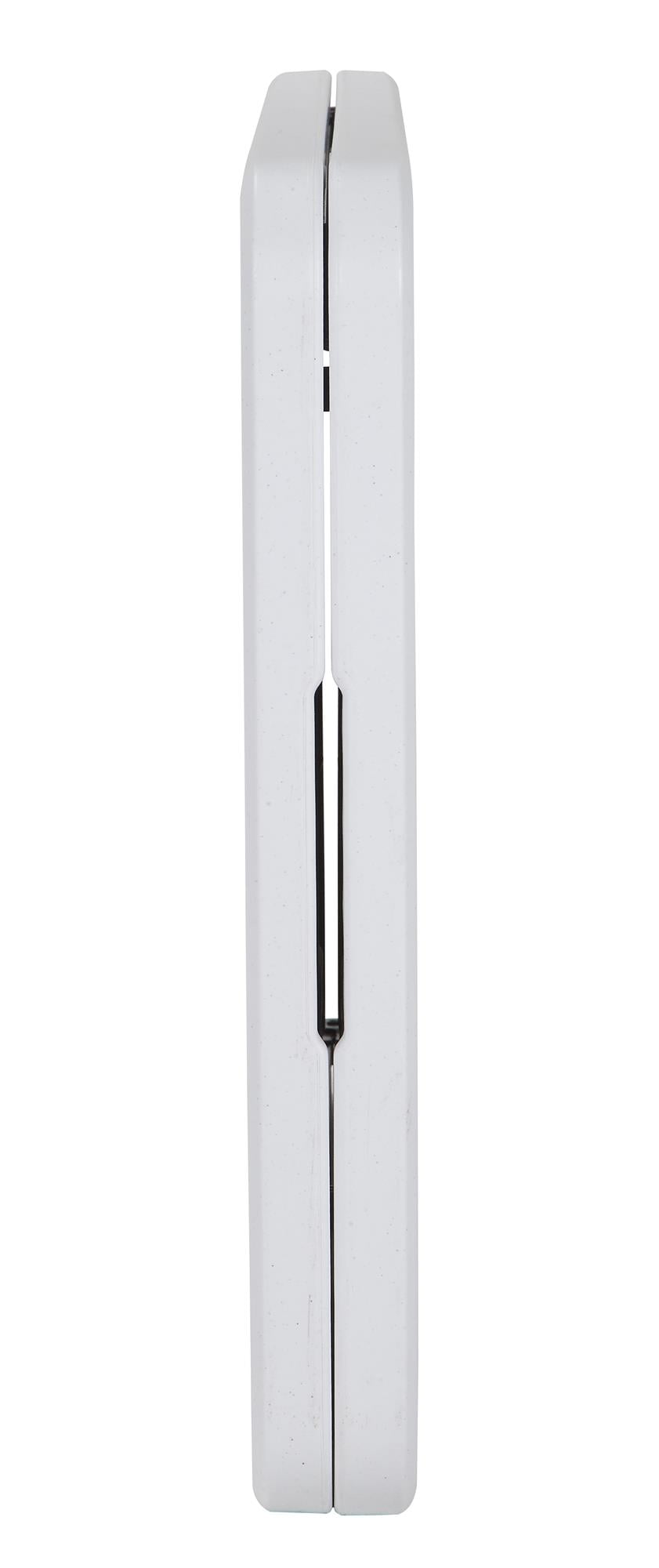 COSCO Deluxe 8 foot x 30 inch Fold-in-Half Blow Molded Folding Table, White