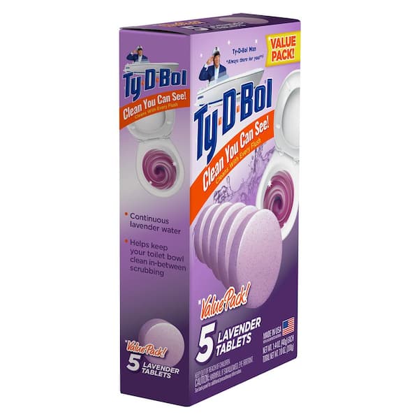 1.4 oz. Lavender Toilet Bowl Cleaning Tablets (5 Tablets)