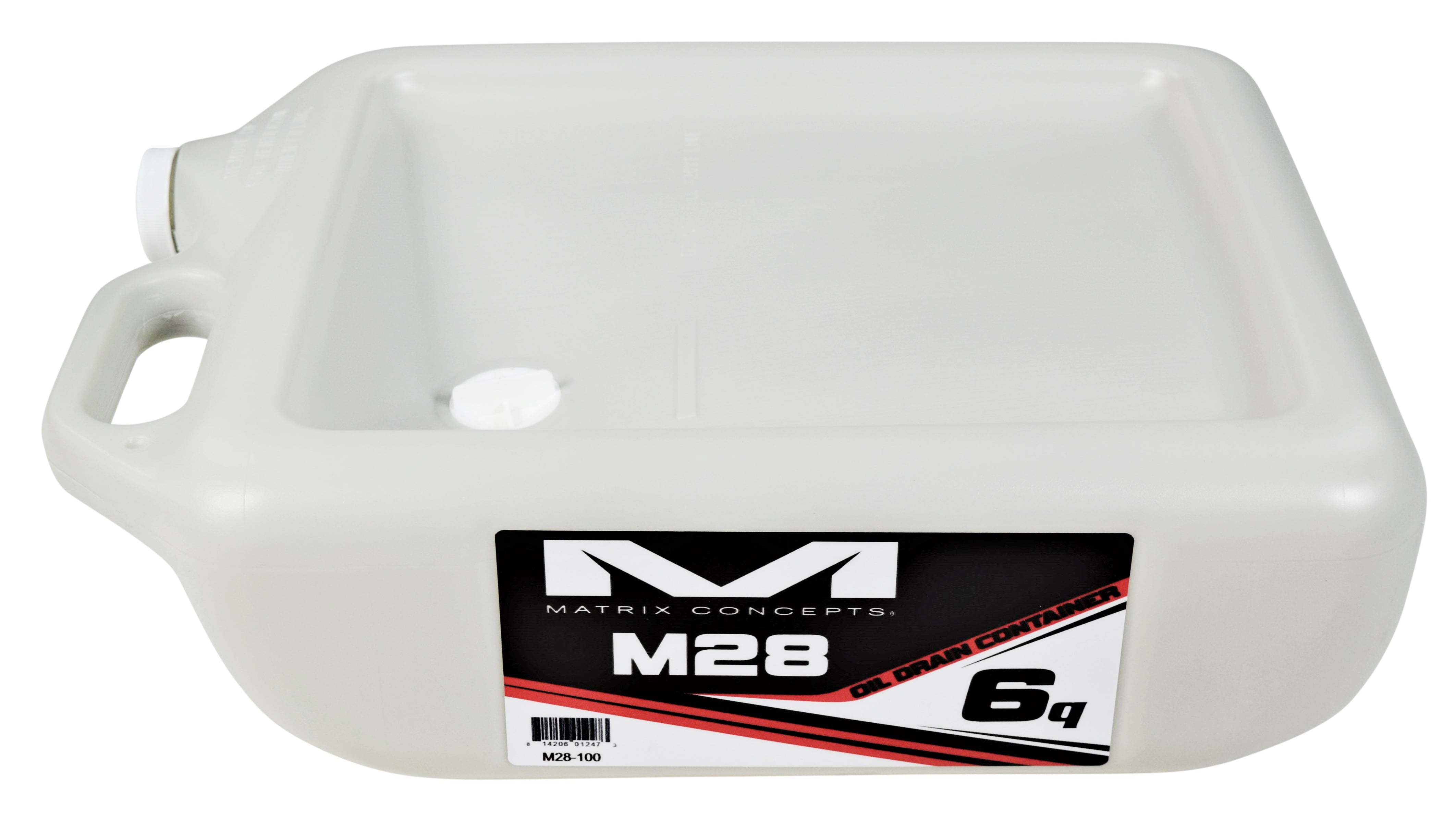 Matrix Concepts M28 6 Quart Oil Drain Container 6 Qt. with Small Sticker Kit