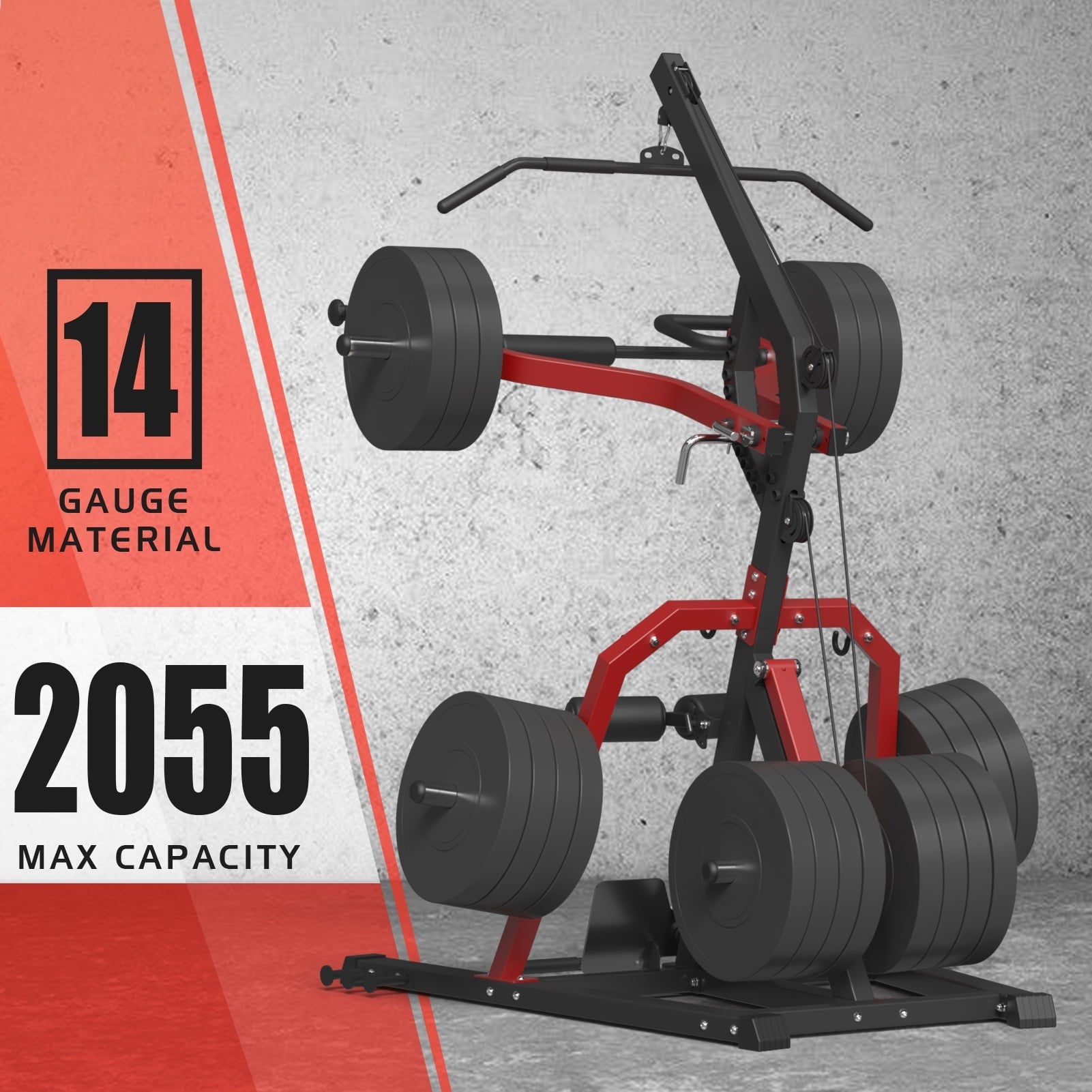 syedee Leverage Gym, 2055LB Bench Press Machine for Strength Training, Adjustable Full Body Workout Machine for Home Gym