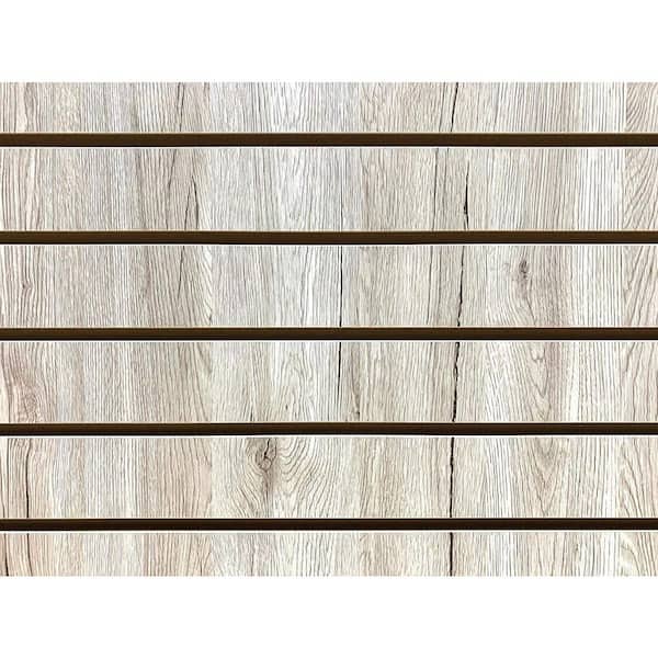 24 in. H x 48 in. L Barnwood Slatwall Panels (Set of 2 Panels)