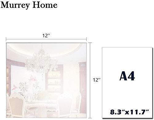 WALL MIRROR TILES Frameless Square Set of 12 2mm 12" MURREY HOME