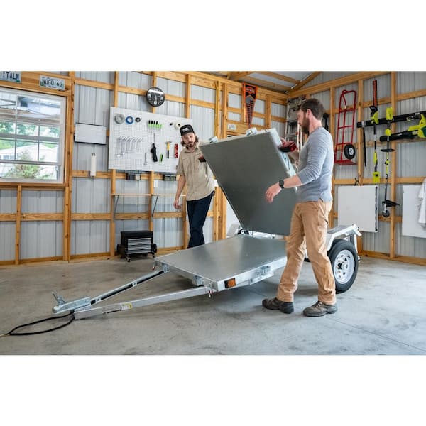 1450 lb. Capacity Single Axle Galvanized Folding Utility Trailer Kit