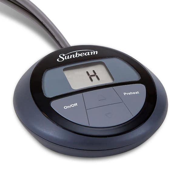 Vertical Quilt Heated Mattress Pad w/Digital Display Controllers, Twin