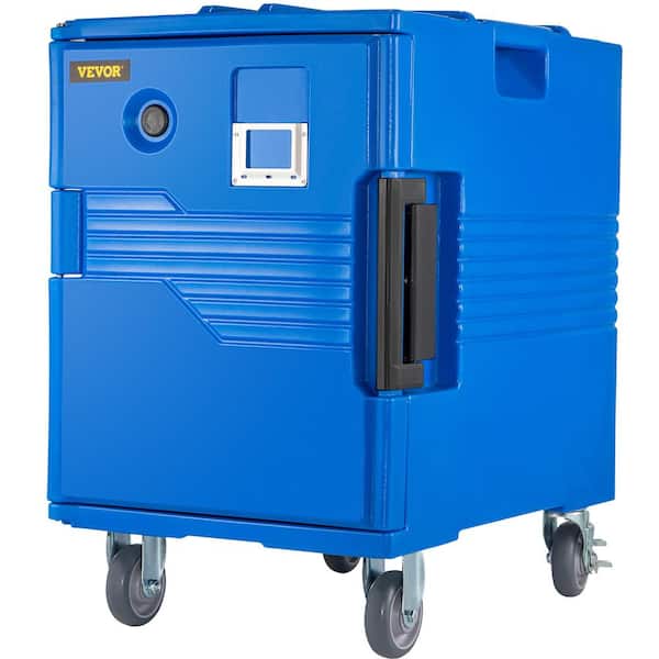 Insulated Food Pan Carrier 82 Qt. Hot Box for Catering Food Box Carrier with One-Piece Buckle for Restaurant, Blue