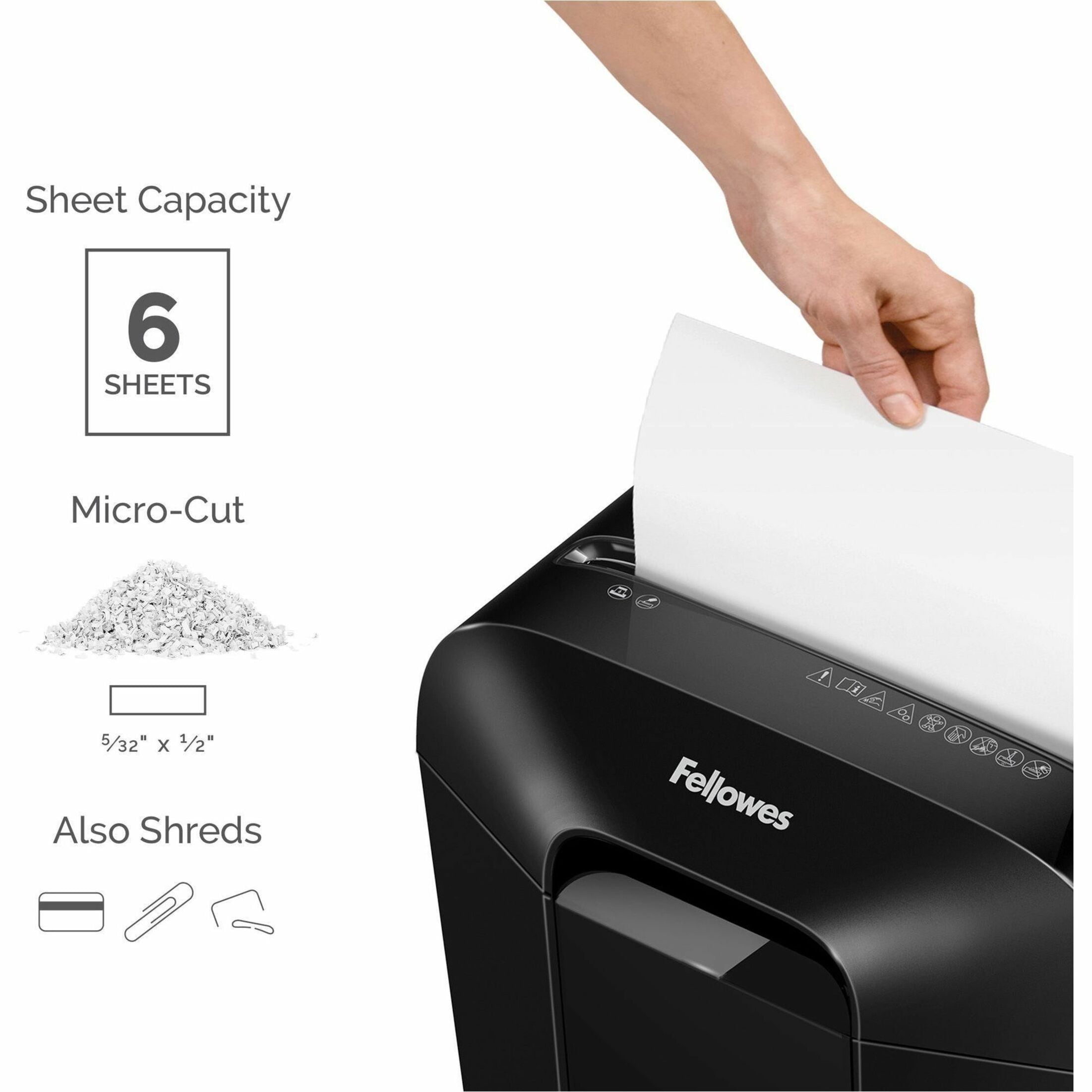 Fellowes FEL4300501 LX25M Micro Cut Paper Shredder