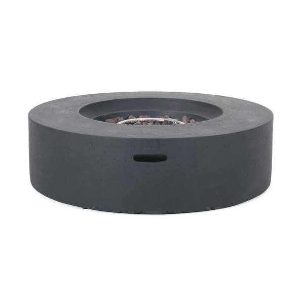 Mayfair Dark Gray Circular Stone Fire Pit (No Tank Holder)