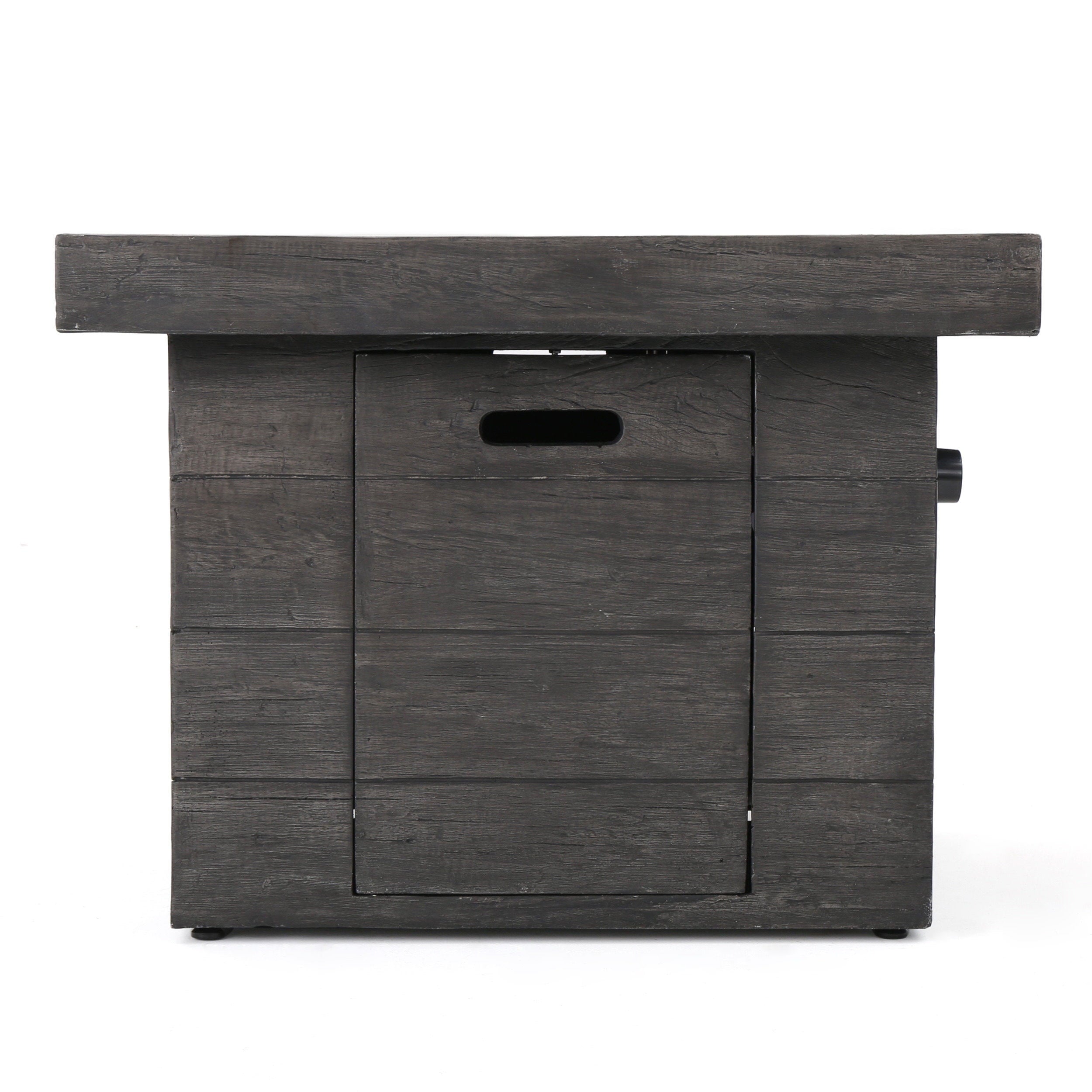 Mayer Grey Magnesium Oxide Square Gas Fire Pit