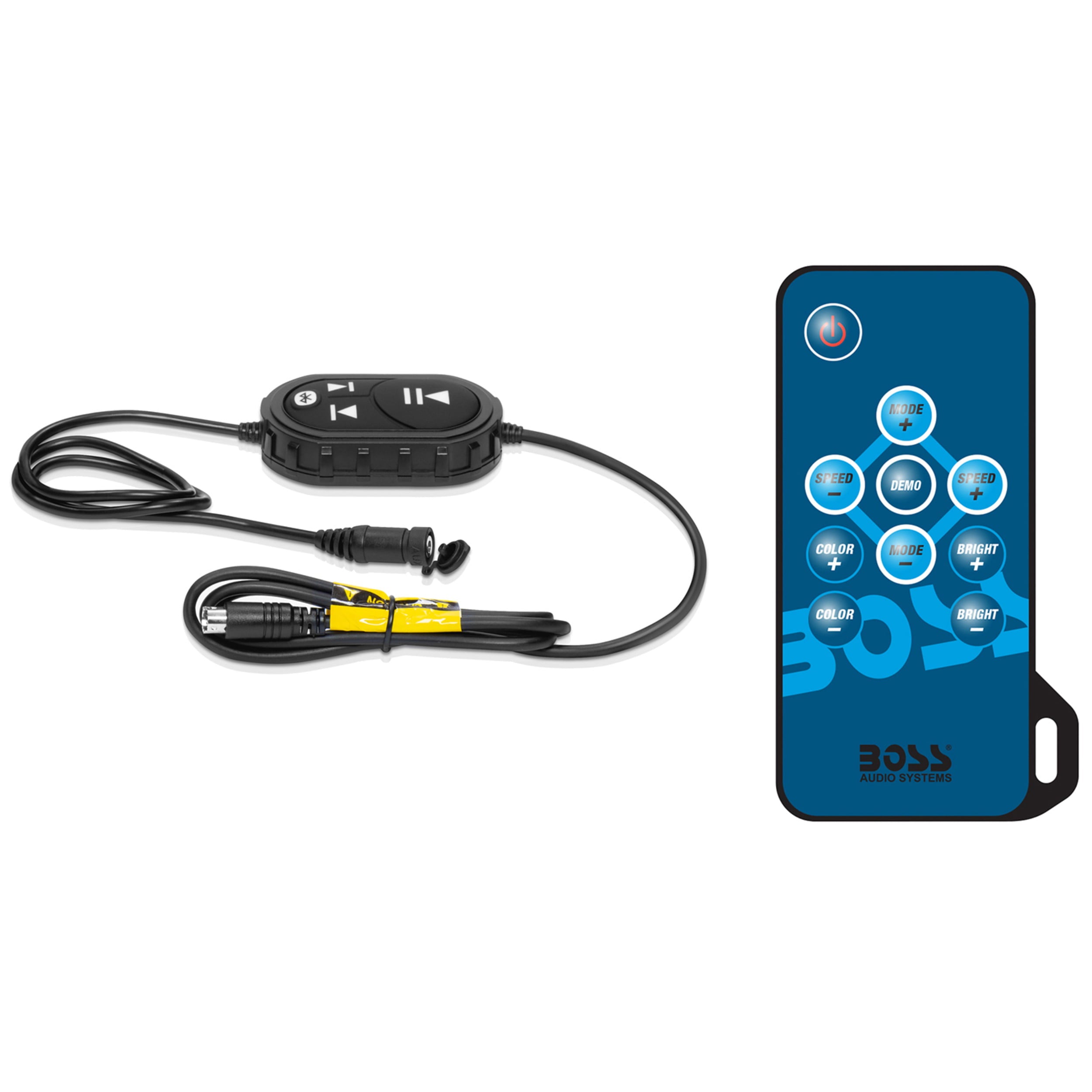 BOSS Audio Systems B40RGB ATV UTV Marine Weatherproof System - Amplified, 4 Inch Stereo Speakers, Full Range, 2 Way, Full Range Audio, Tweeters, Bluetooth, IPX5 Rated Weatherproof, Sold in Pairs