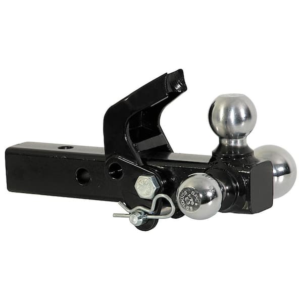 1-7/8 in., 2 in., 2-5/16 in. Chrome Towing Balls Tri-Ball Hitch with Pintle Hook