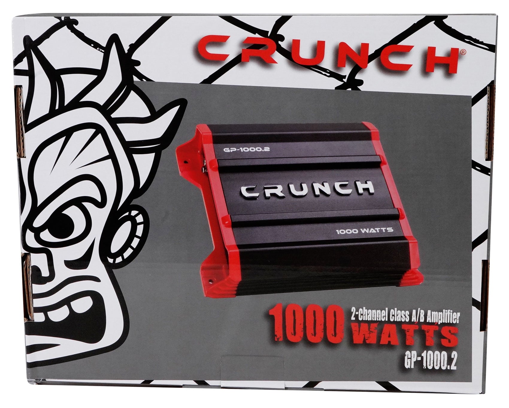 Crunch GP-1000.2 Ground Pounder 1000 Watt 2-Channel Amplifier Car Stereo Amp