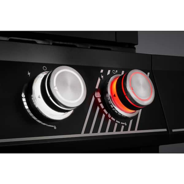 6-Burner Natural Gas Grill in Matte Black with TriVantage Multi-Functional Cooking System