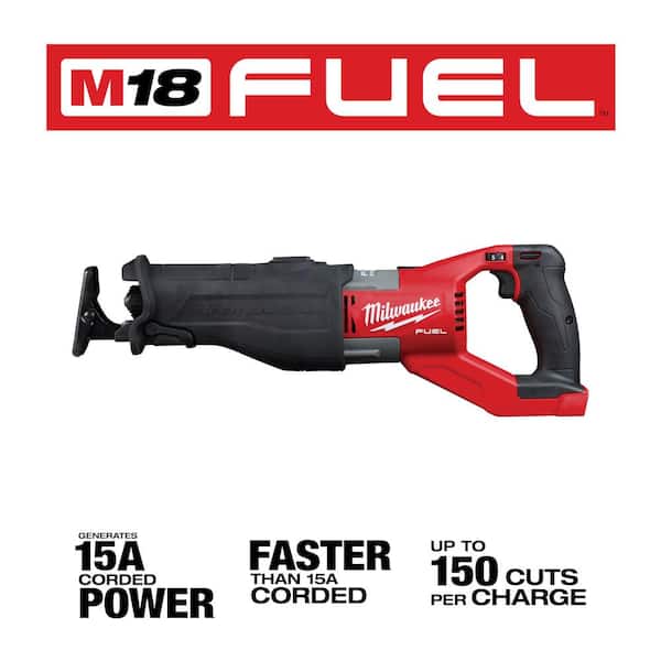 M18 Fuel 18-Volt Lithium-Ion Brushless Cordless Super Sawzall Orbital Reciprocating Saw with 6.0 Ah Battery