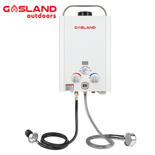 Gasland 6L Propane Tankless Water Heater Outdoor RV Hot Shower Kit Pump Optional