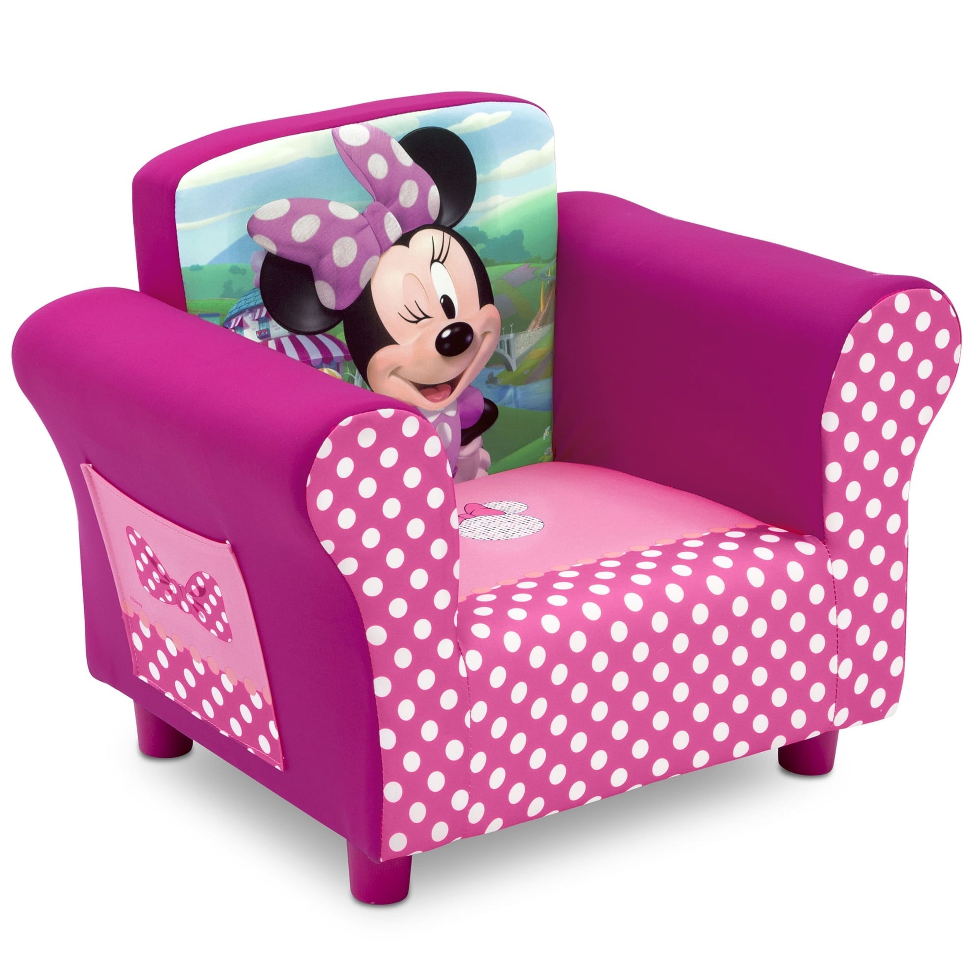 Disney Minnie Mouse Upholstered Chair by Delta Children, Pink