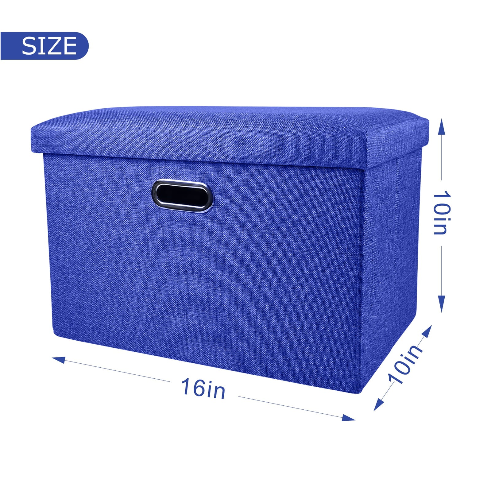 Folding Storage Ottoman Bench 16