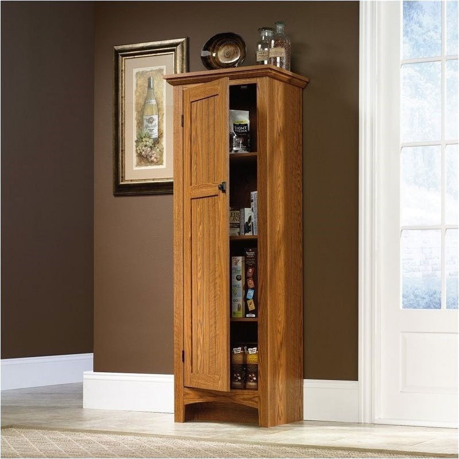Pemberly Row Summer Home Pantry in Carolina Oak Finish