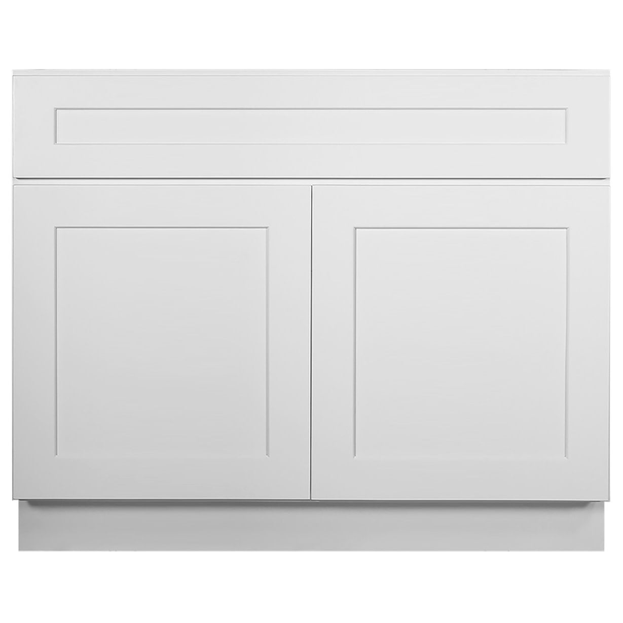 Design House 561506 Brookings Unassembled Shaker Sink Base Kitchen Cabinet 42x34.5x24, White