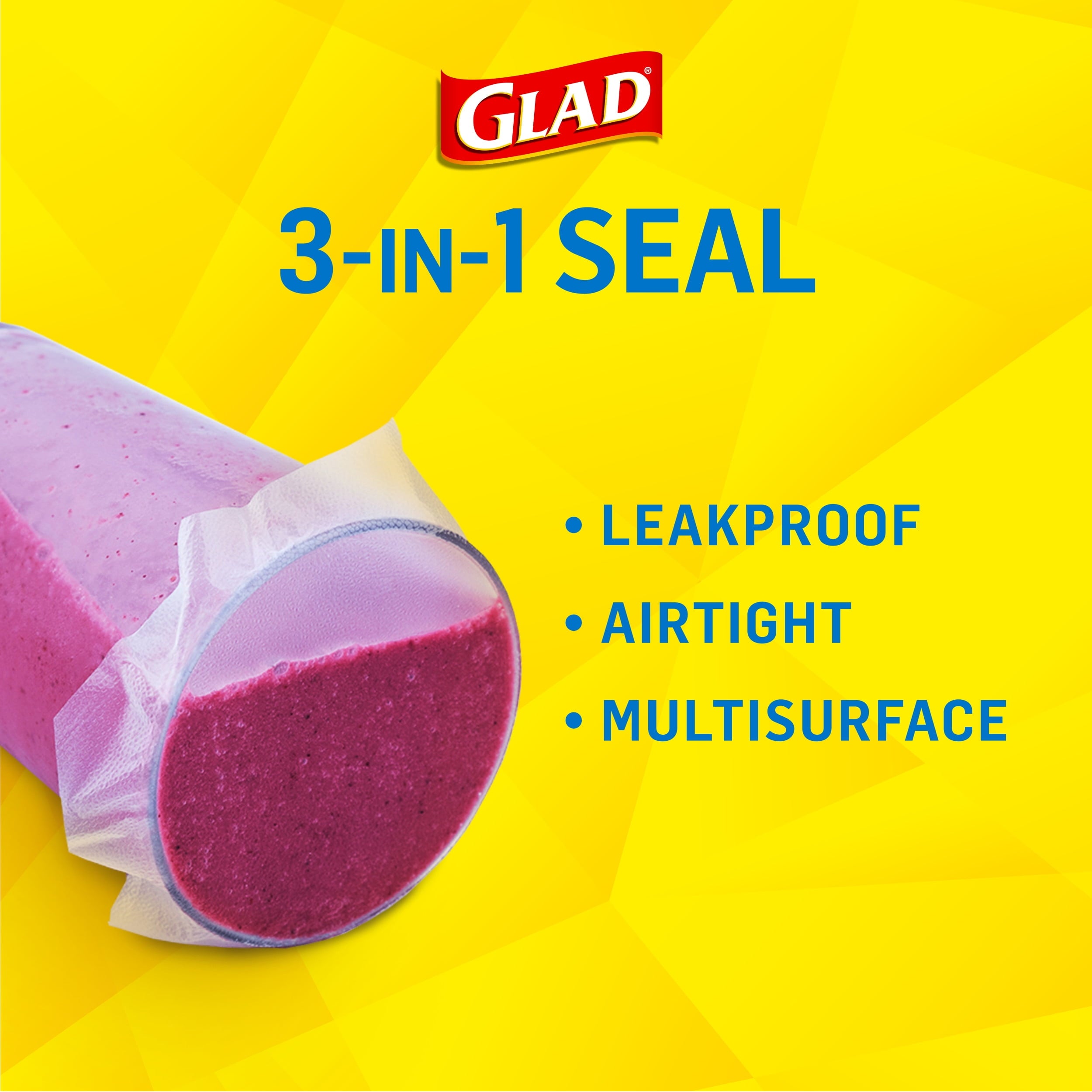 Glad Press'n Seal Plastic Food Wrap - 100 Square Foot Roll