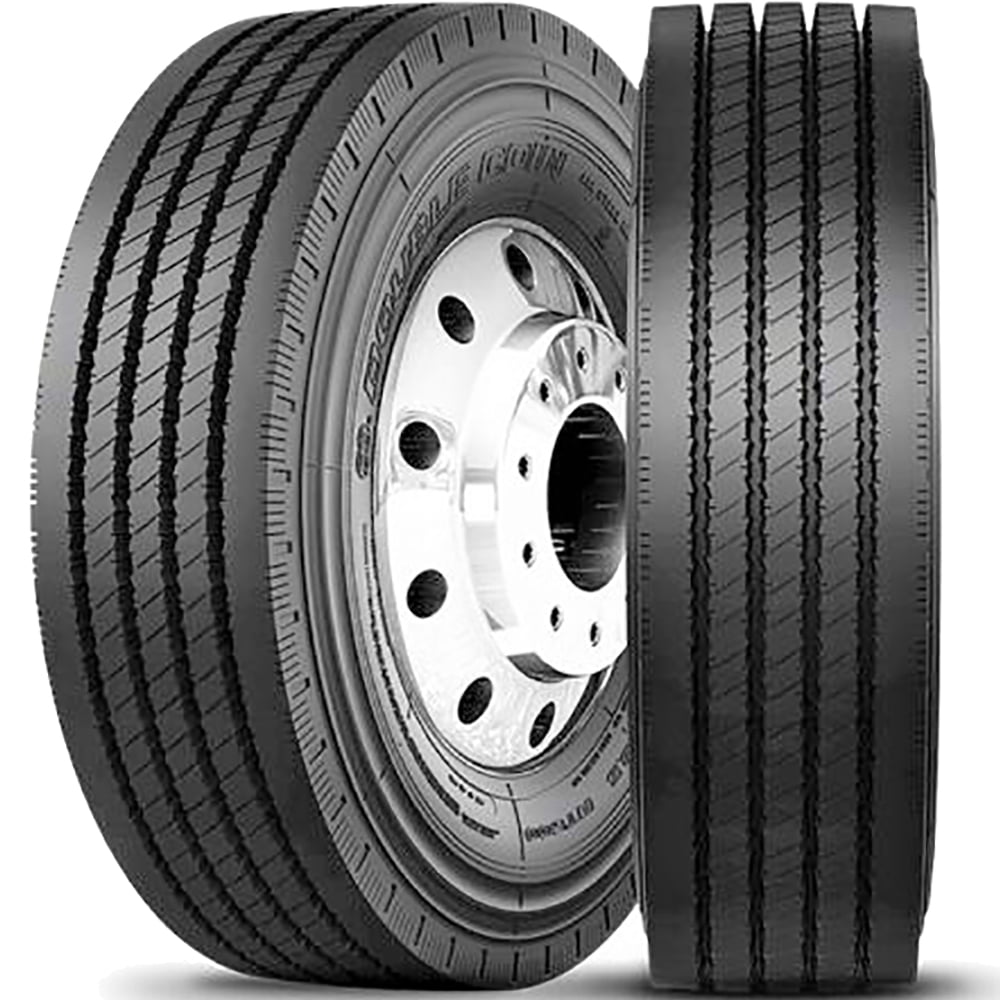 Double Coin RT600 Premium Low Profile Regional/All-Position Steer Commercial Radial Truck Tire - 8R19.5 12 ply