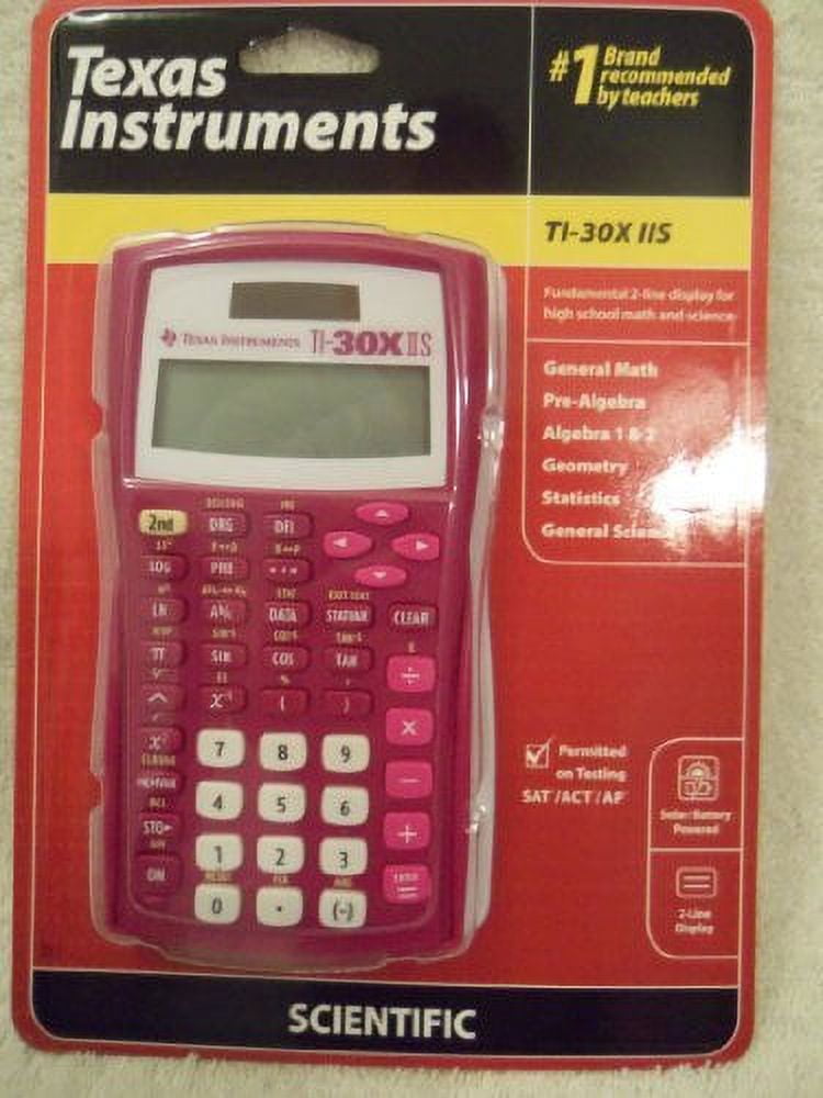 Texas Instruments TI-30X IIS Scientific Calculator, Raspberry