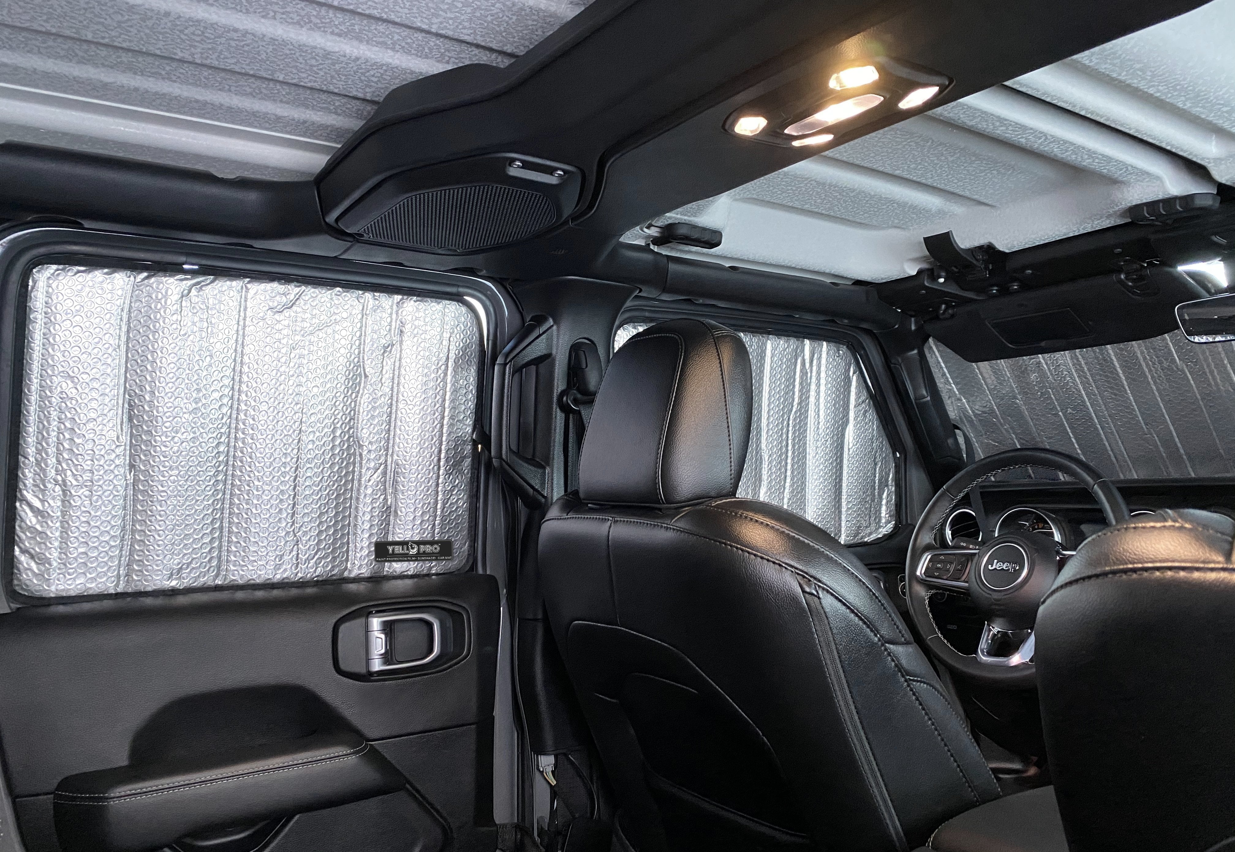 Side Window Front Row Sunshade for 2020-2022 Jeep Gladiator Pickup (Set of 2)