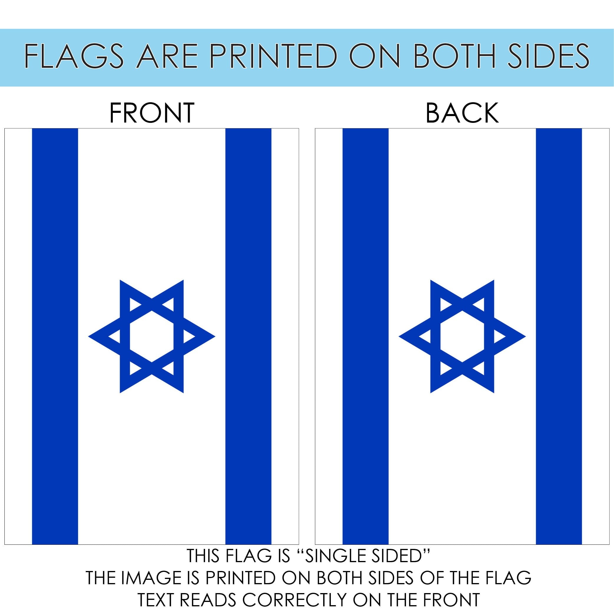 Toland Home Garden Flag of Israel House Flag