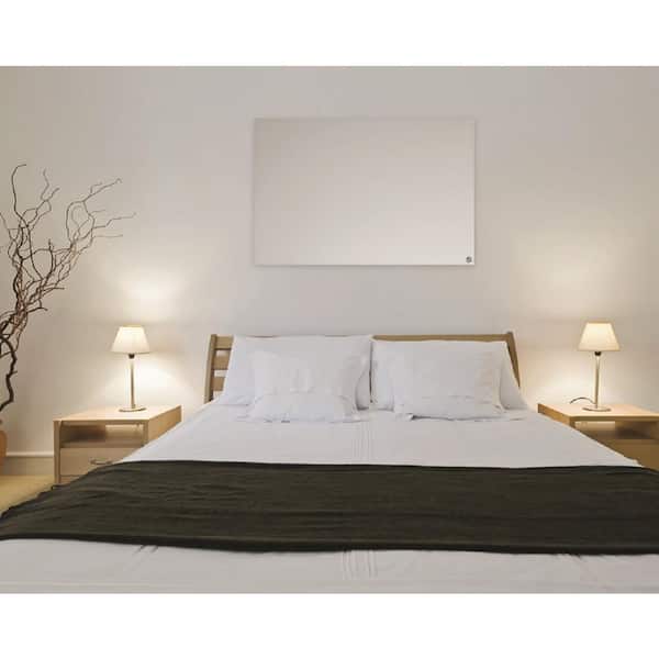 600-Watt Infrared Electric Panel Heater White
