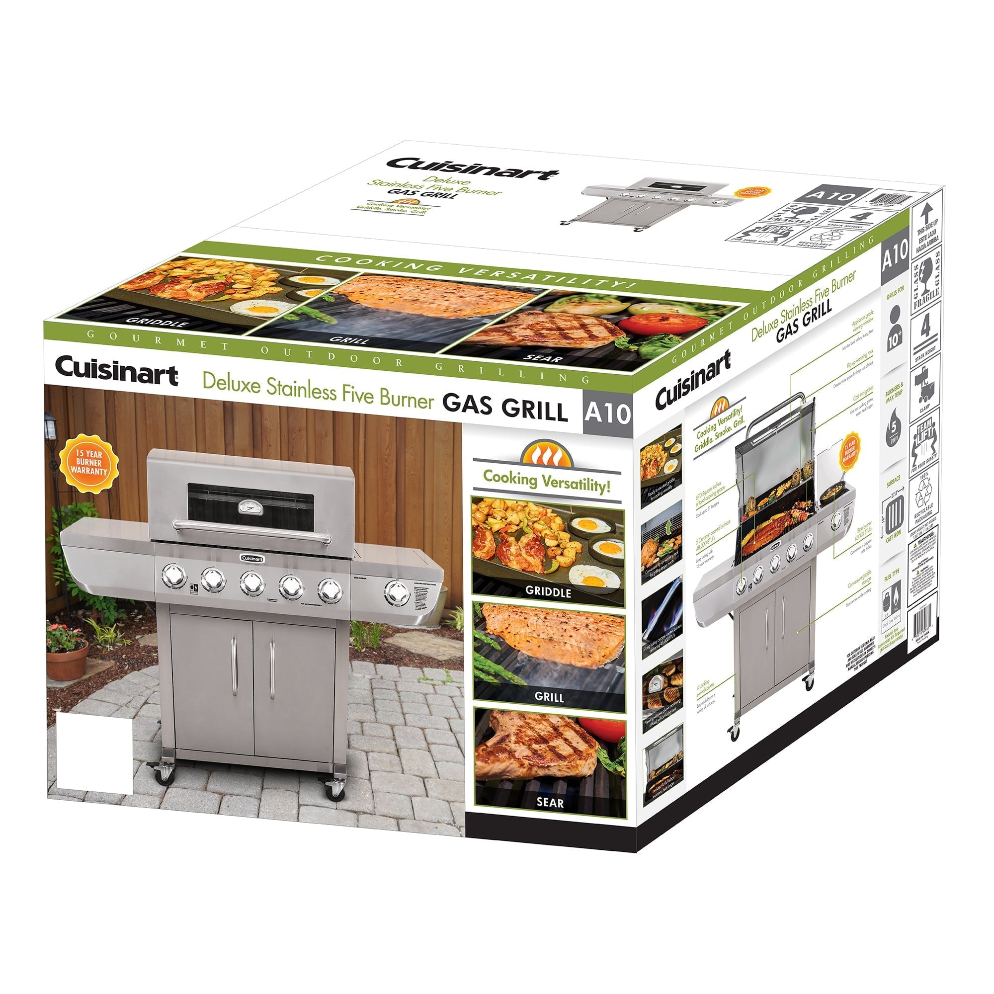 Cuisinart 5-Burner Dual Fuel Gas Grill (Propane/Natural Gas)