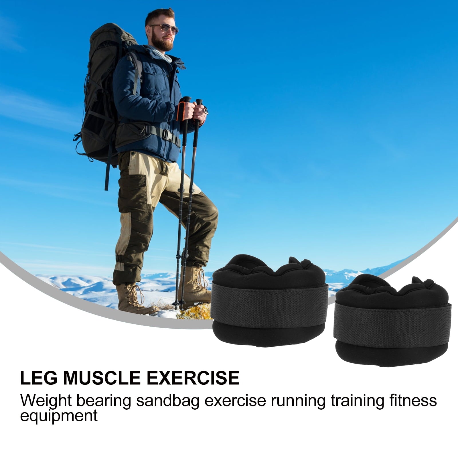 1 Pair Exercise Resistance Sandbag Fitness Wrist Weight-bearing Sandbag