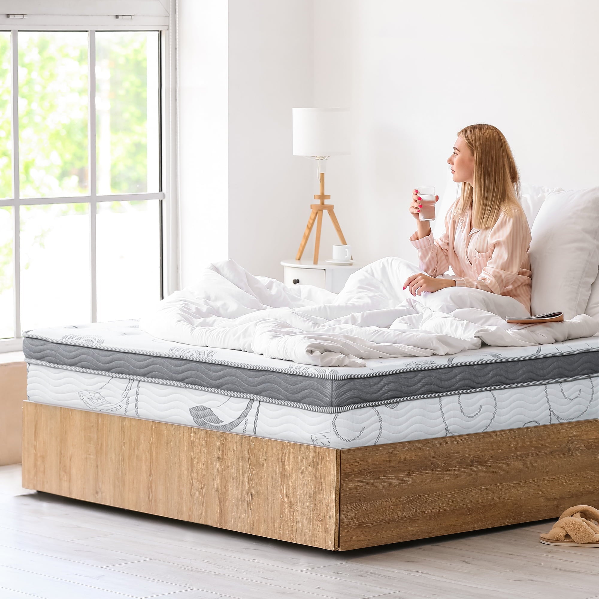 13 Inch Ultra Support Gel Hybrid Memory Foam Mattress, Queen